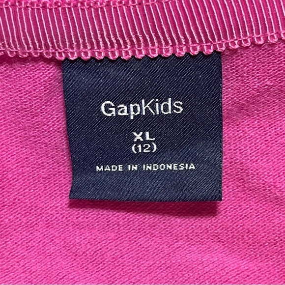 Gap Kids Polka Dot Polo Shirt Girls XL 12 Pink Embroidered - Picture 5 of 10